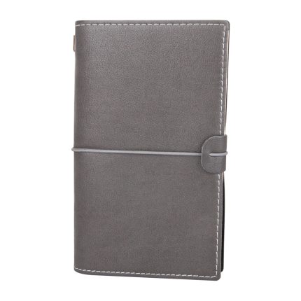 KUĞULU FÜME TARİHSİZ DEFTER (11,5X20 CM)